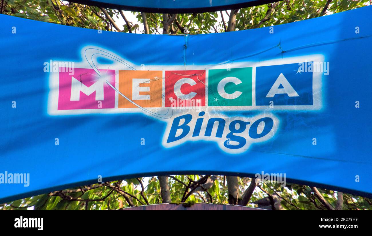 Banner de bingo de la meca Glasgow, Escocia, Reino Unido Foto de stock