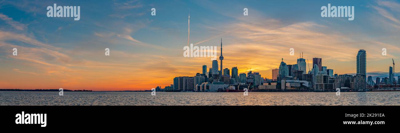 Puesta de sol II de Toronto Foto de stock