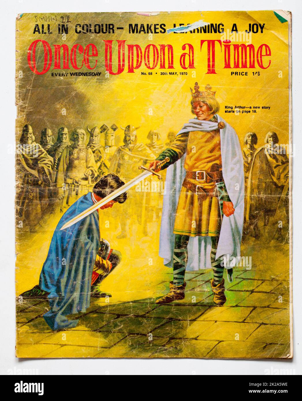 1970s Edición de Once Upon A Time Childrens Magazine Foto de stock