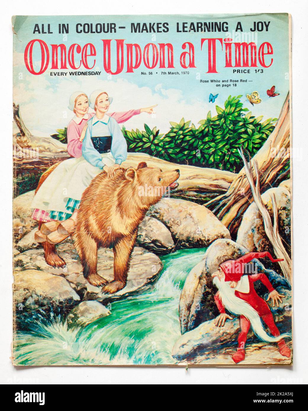 1970s Edición de Once Upon A Time Childrens Magazine Foto de stock