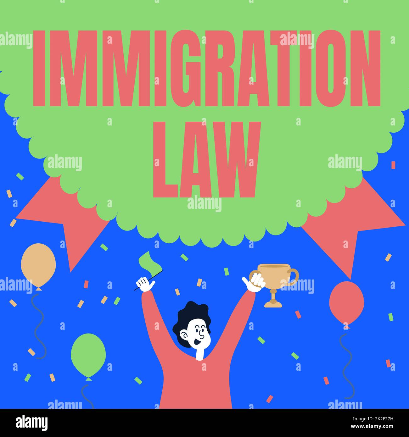 Inspiración mostrando letrero Ley de Inmigración. Visión general de los