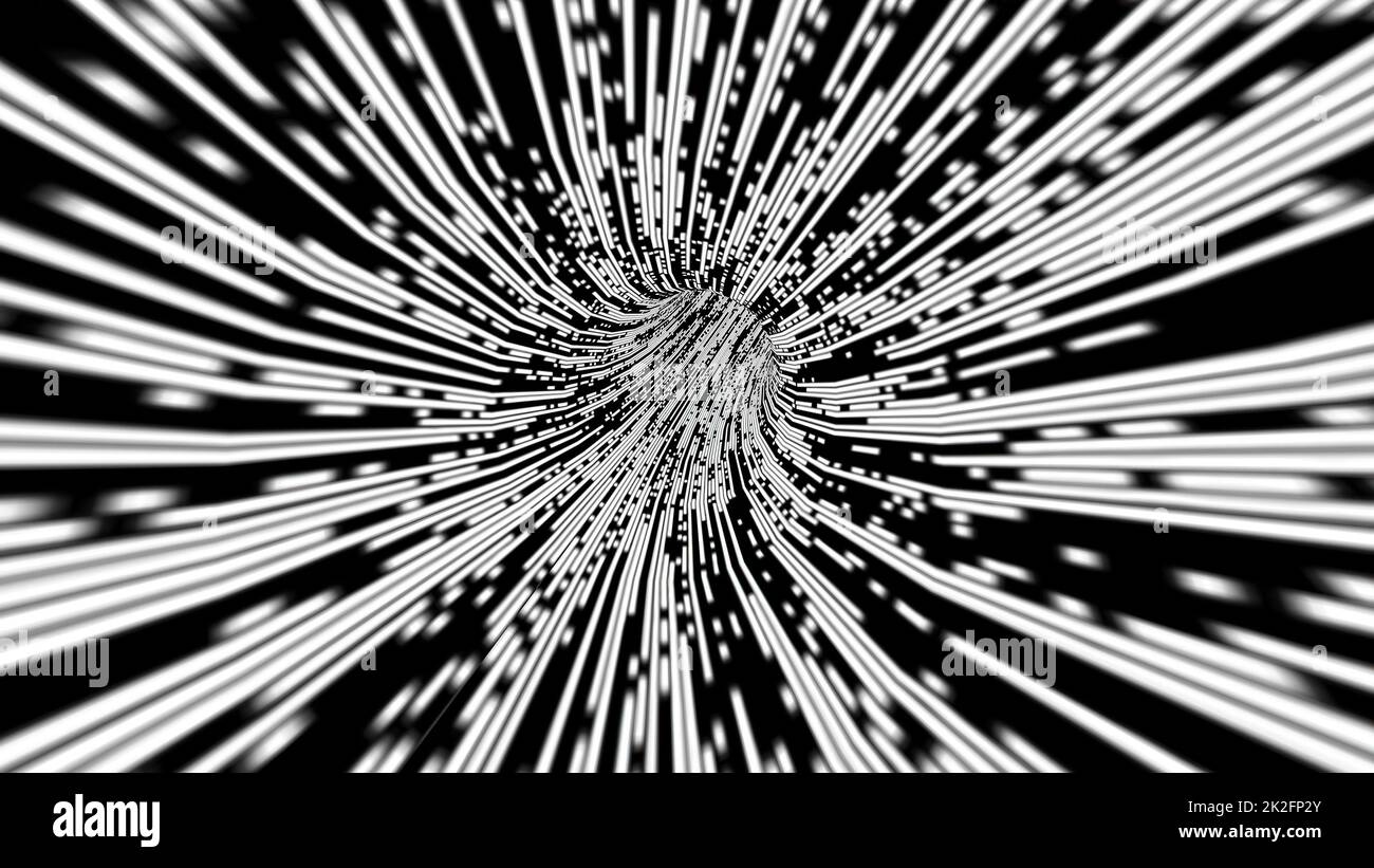 Conducción a través del túnel de píxeles digitales de flujo de bits