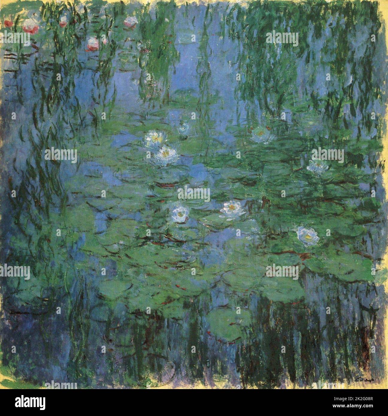 Claude Monet Water Lilies Serie http://www.tuttartpitturasculturapoesiamusica.com Foto de stock