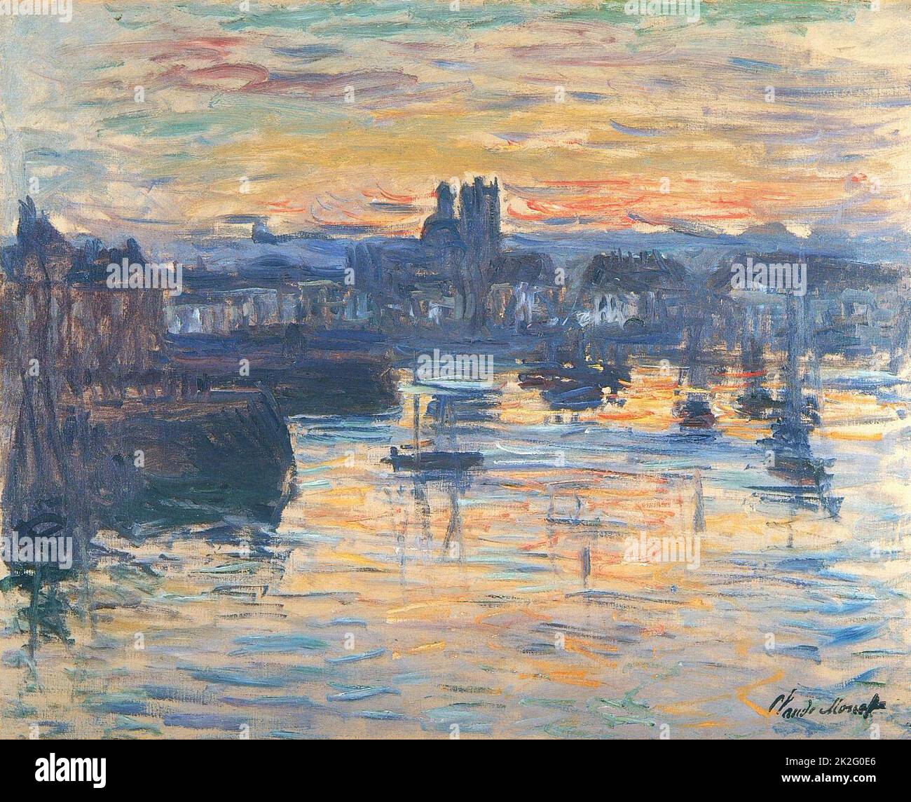 Claude Monet http://www.tuttartpitturasculturapoesiamusica.com Foto de stock