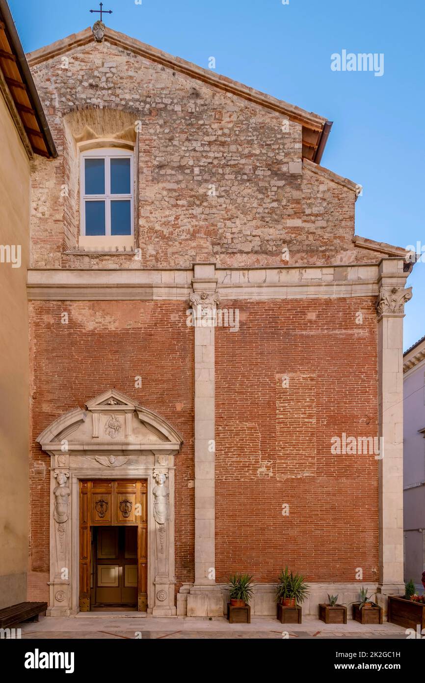 La iglesia de San Filippo Benizi, Todi, Perugia, Italia Foto de stock