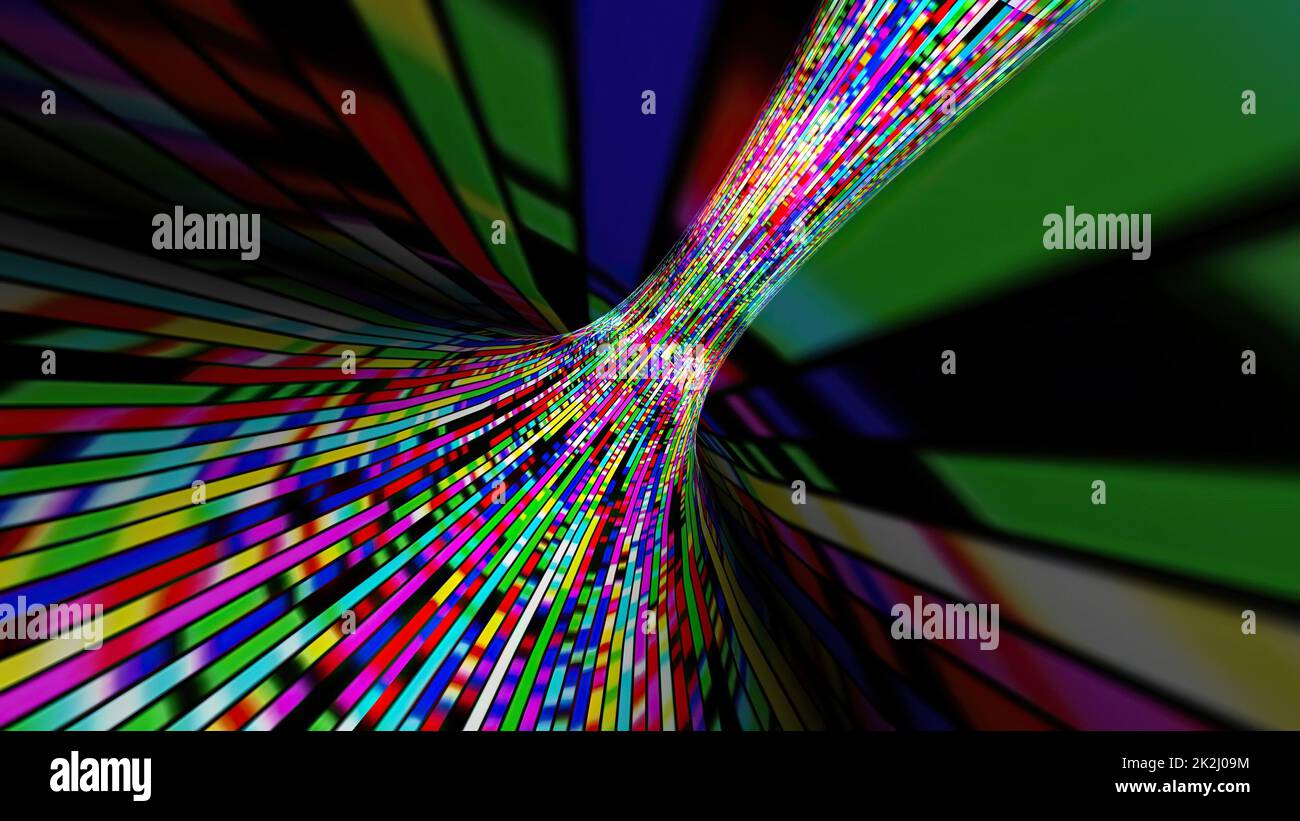 Conducción a través del túnel de píxeles digitales de flujo de bits