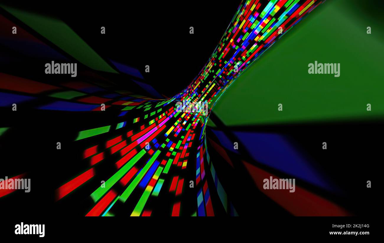 Conducción a través del túnel de píxeles digitales de flujo de bits