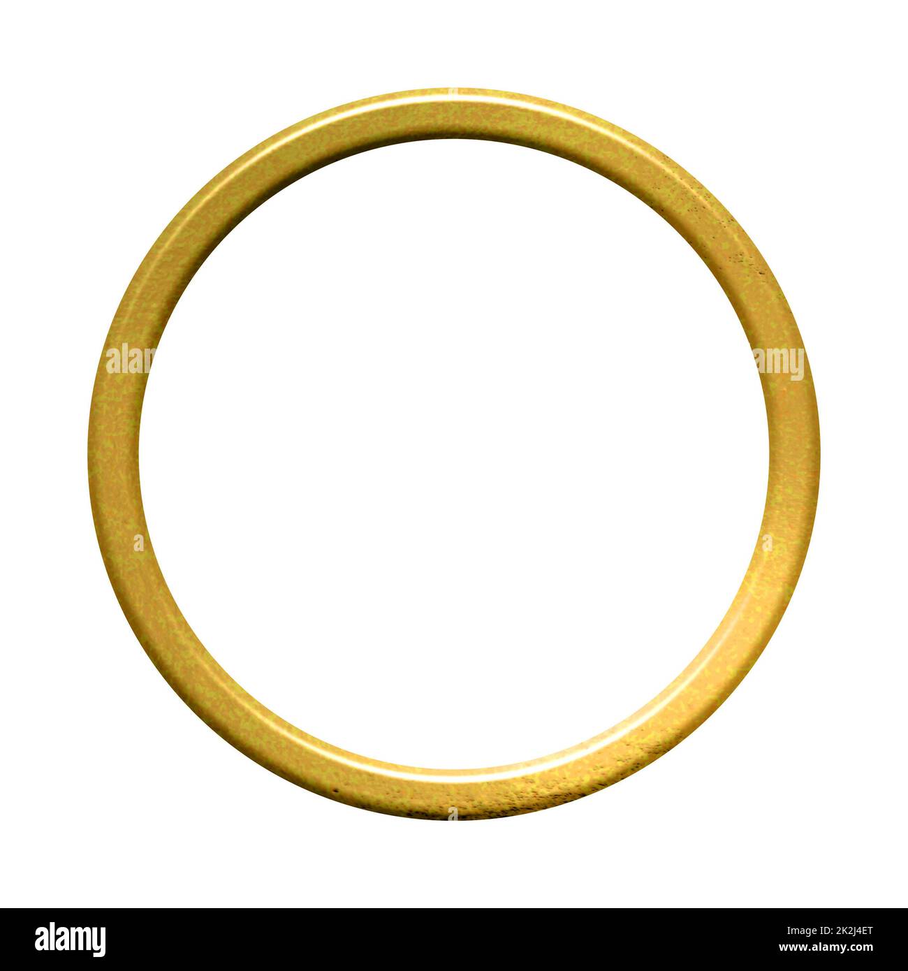 Anillo de color dorado o círculo Foto de stock