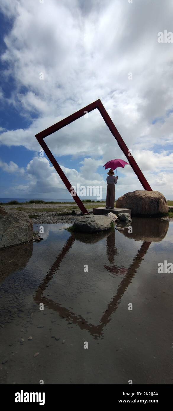 Monumento internacional del Parque Seaside en Taitung, Taiwán Foto de stock