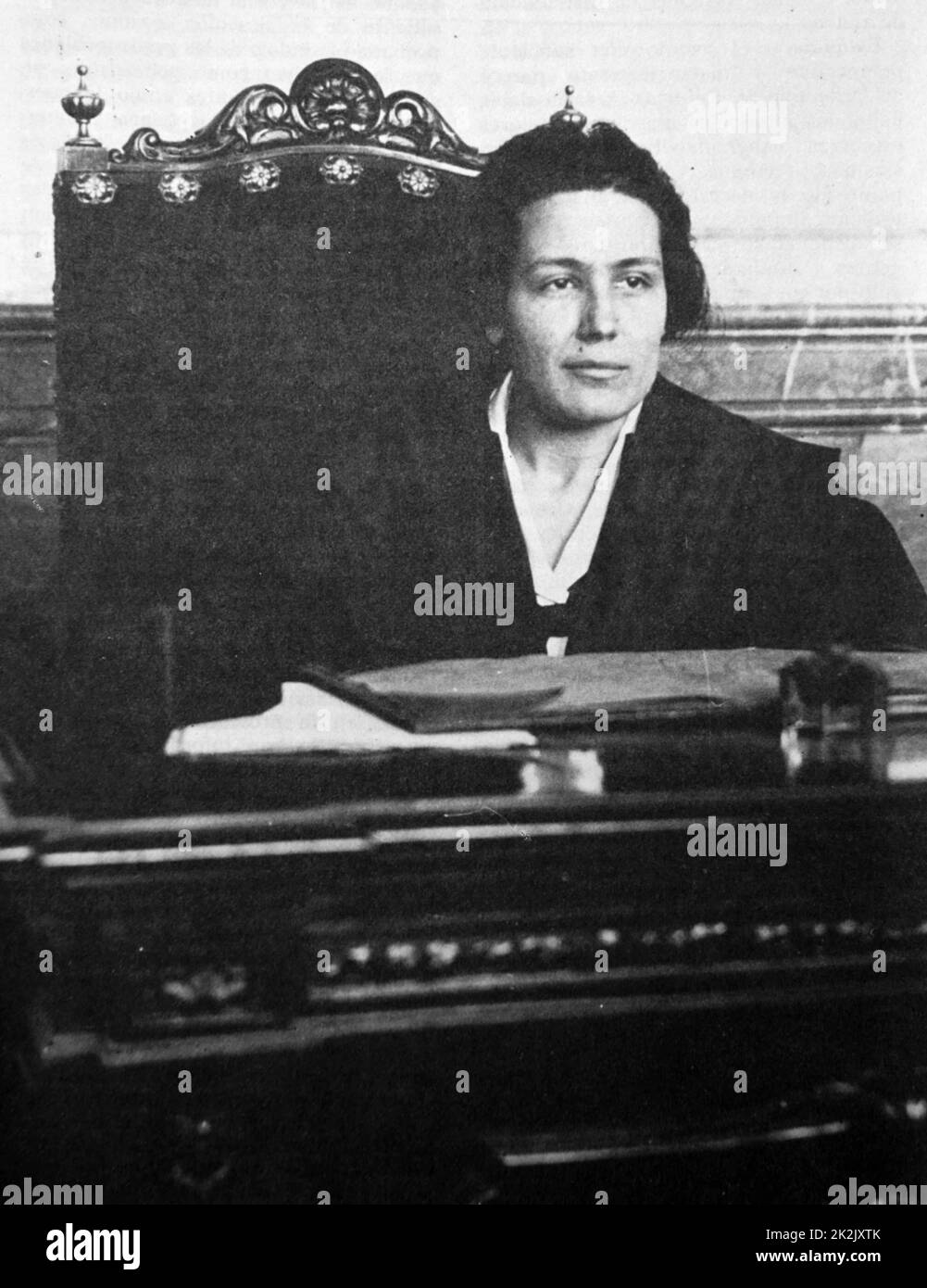 Fotografía de Victoria Kent (1891-1987), un abogado español y candidato republicano. Fecha Siglo XX Foto de stock