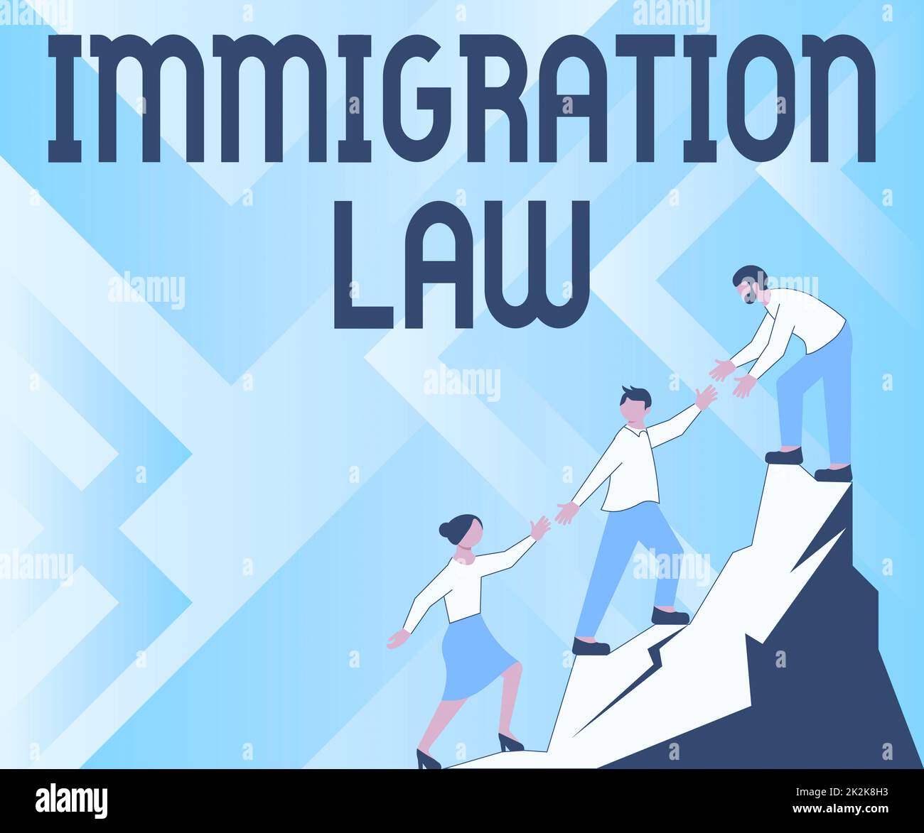 Inspiración mostrando letrero Ley de Inmigración. Concepto Significado