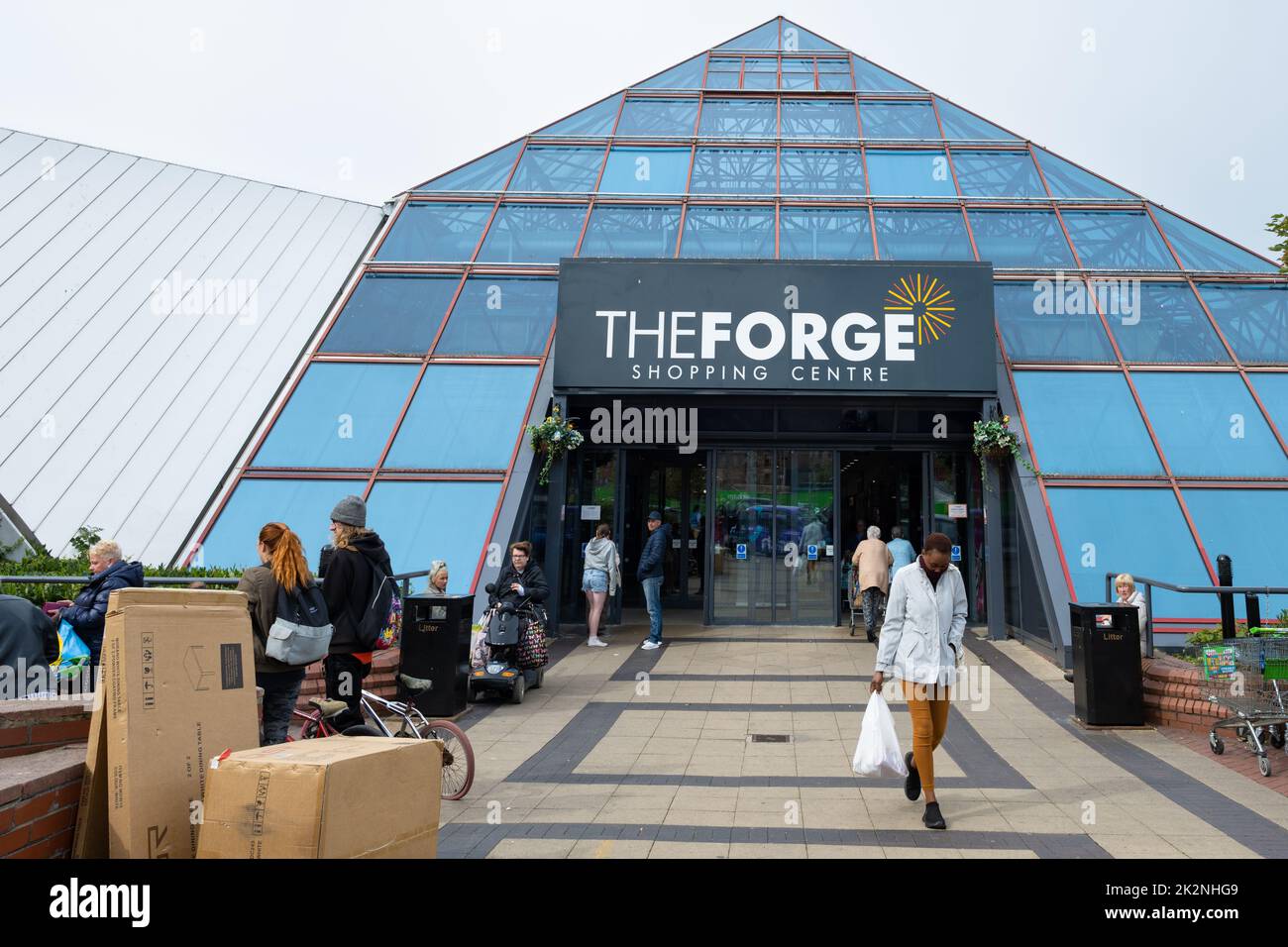 Centro comercial The Forge, Parkhead, Glasgow, Escocia, Reino Unido Foto de stock