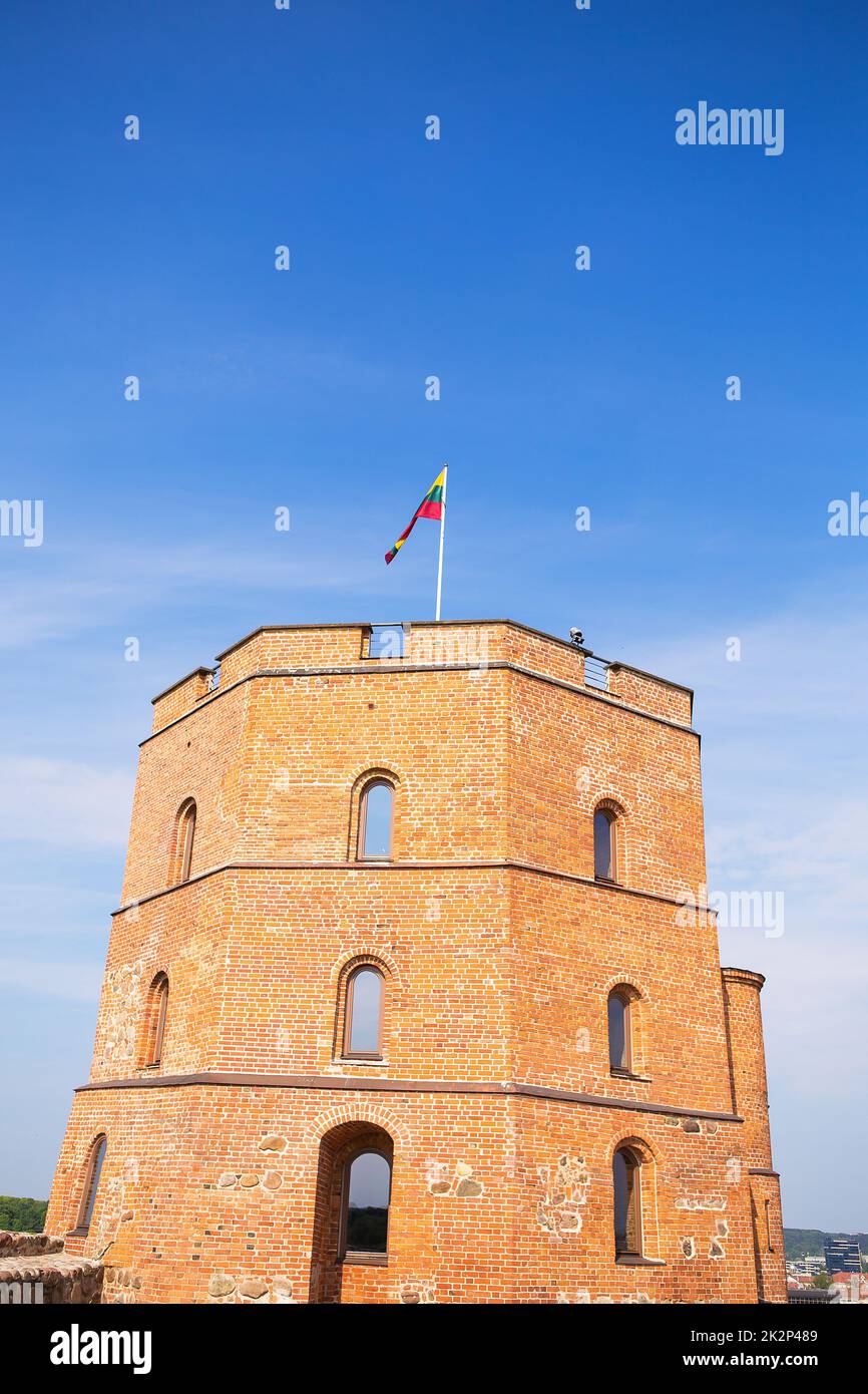 Torre de Gediminas en Vilnius. Símbolo histórico de la ciudad de