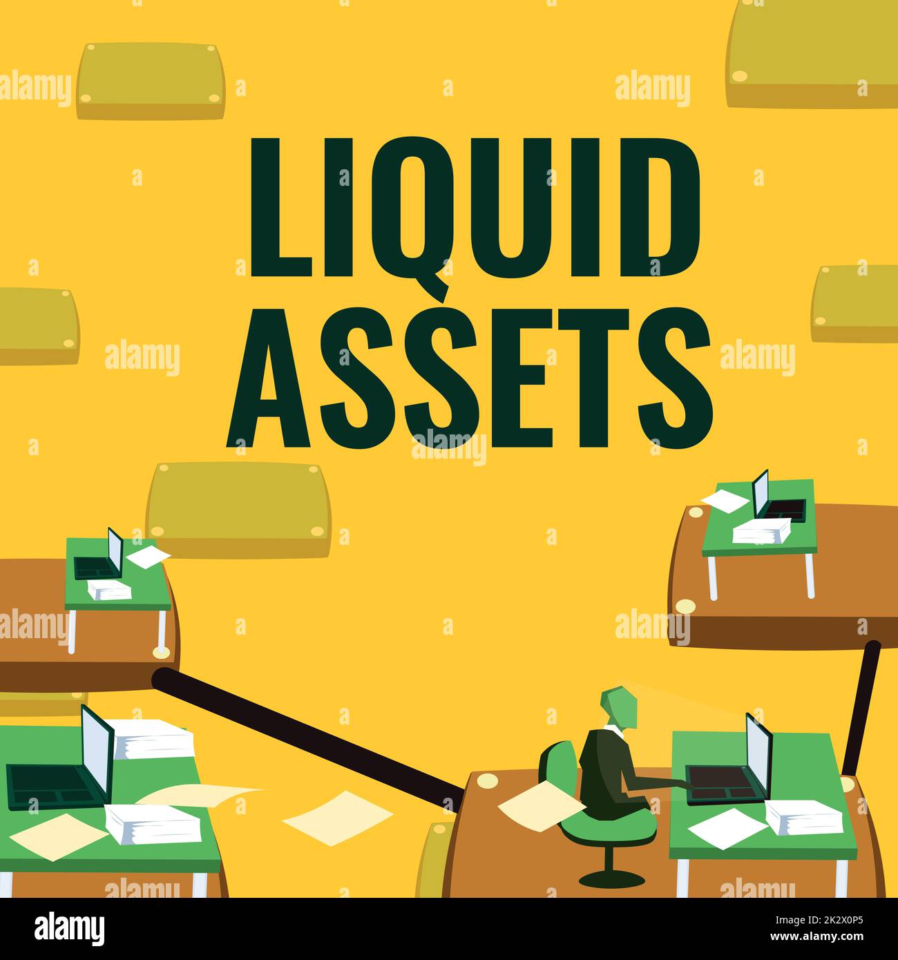 Leyenda de texto que presenta Liquid Assets. Resumen del negocio