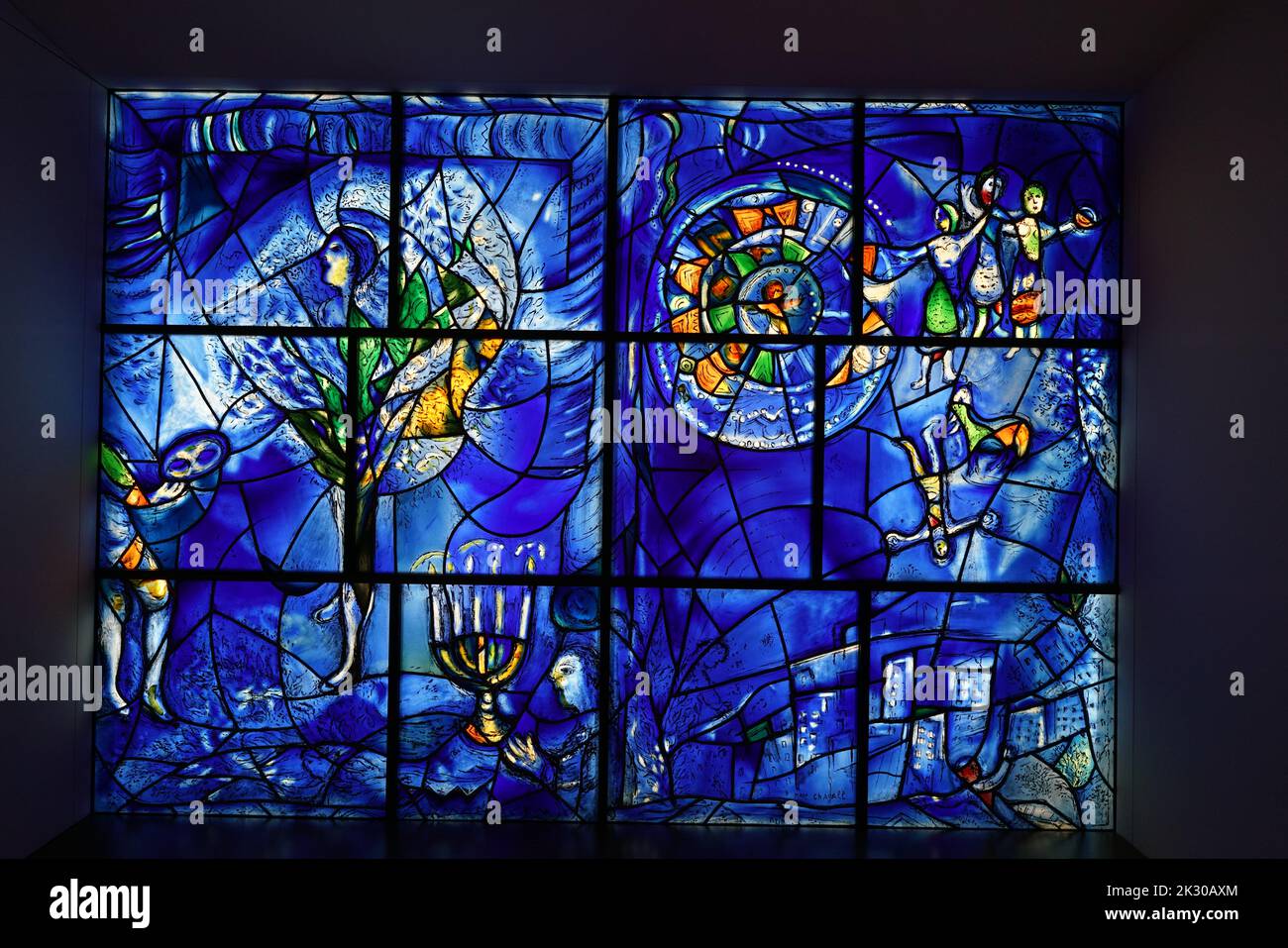 'American Windows' por Marc Chagall, en el Instituto de Arte de Chicago Foto de stock