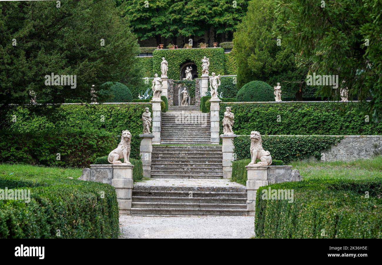 Villa da Schio, Costozza, Véneto, Italia Foto de stock