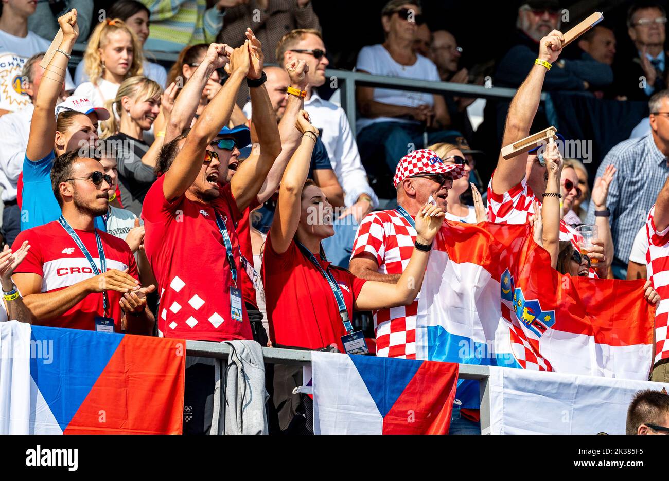 Racice, República Checa. 25th de Sep de 2022. Aficionados durante el