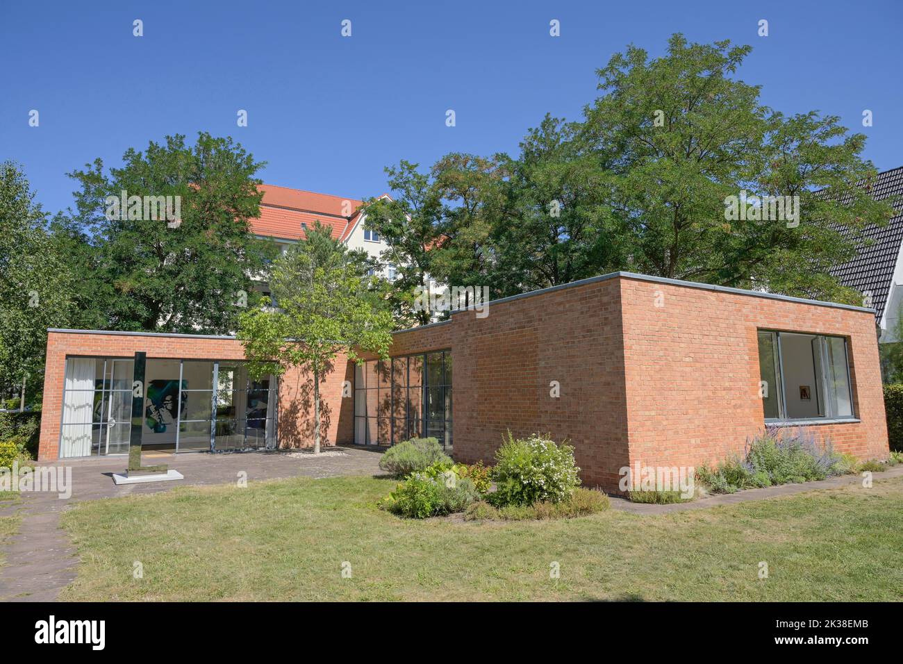 Mies van der Rohe Haus, Haus Lemke, Oberseestraße, Alt-Hohenschönhausen, Lichtenberg, Berlín, Alemania Foto de stock