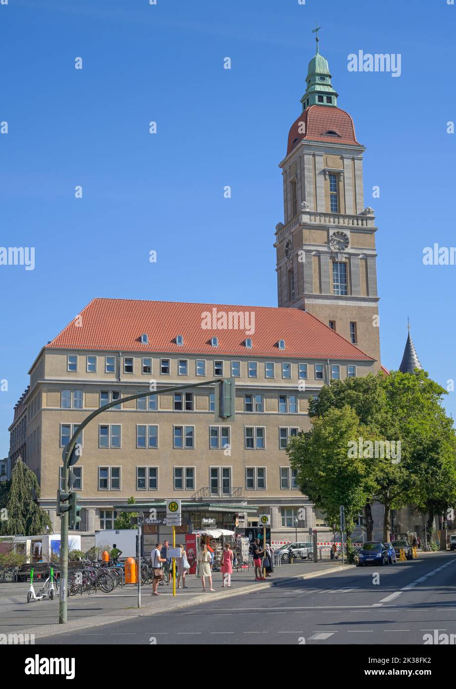 Rathaus, Breslauer Platz, Friedenau, Tempelhof-Schöneberg, Berlín, Alemania Foto de stock