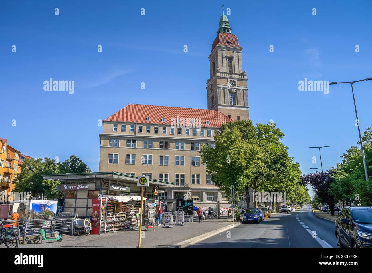Rathaus, Breslauer Platz, Friedenau, Tempelhof-Schöneberg, Berlín, Alemania Foto de stock
