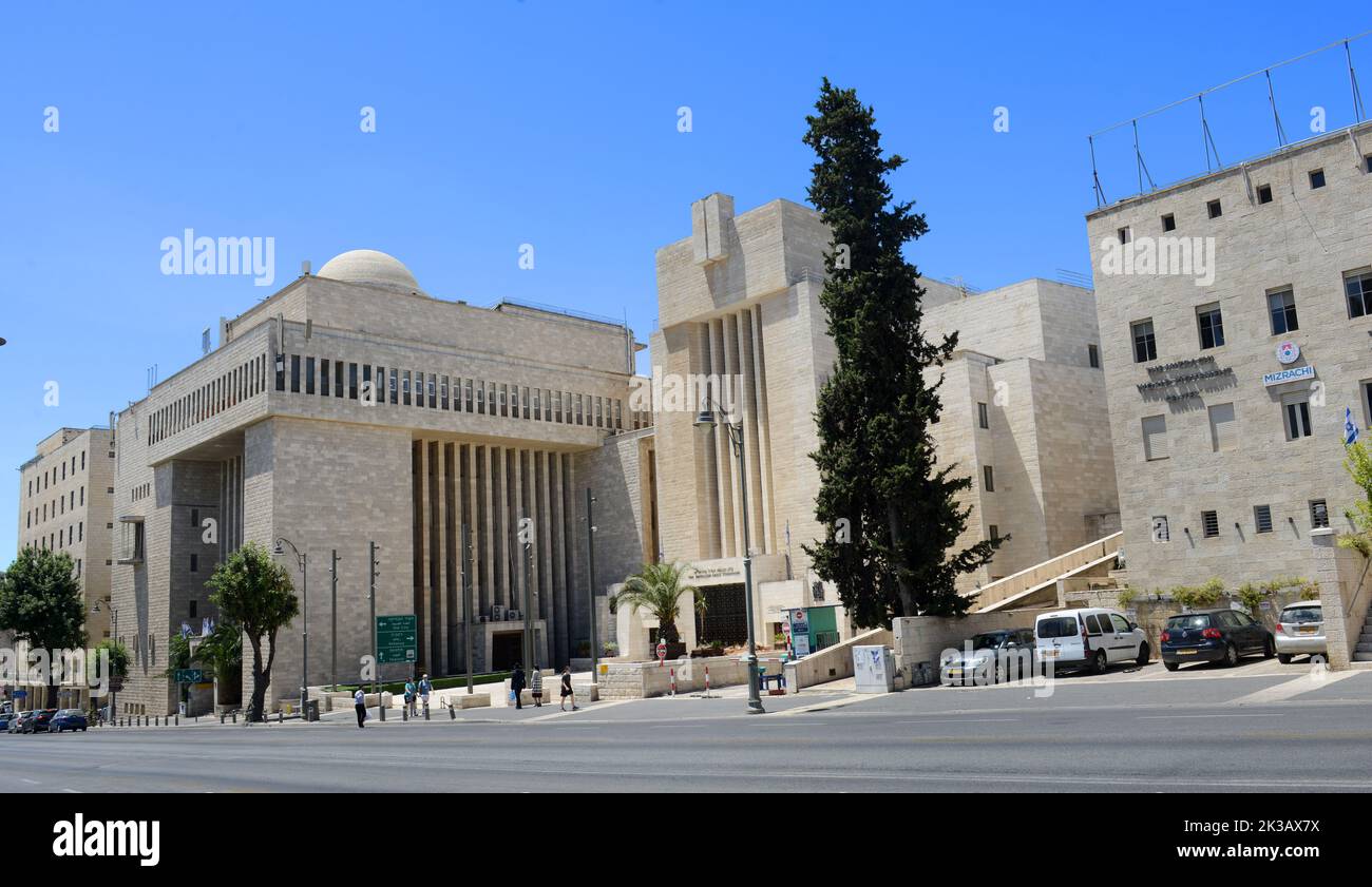 La Gran Sinagoga de Jerusalén en la calle King George en Jerusalén Oeste, Israel. Foto de stock
