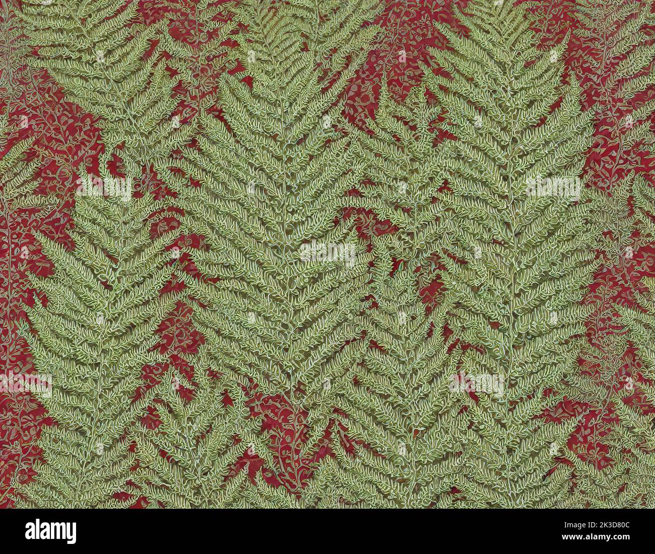 Ilustración del patrón abstracto de hojas de helecho Foto de stock