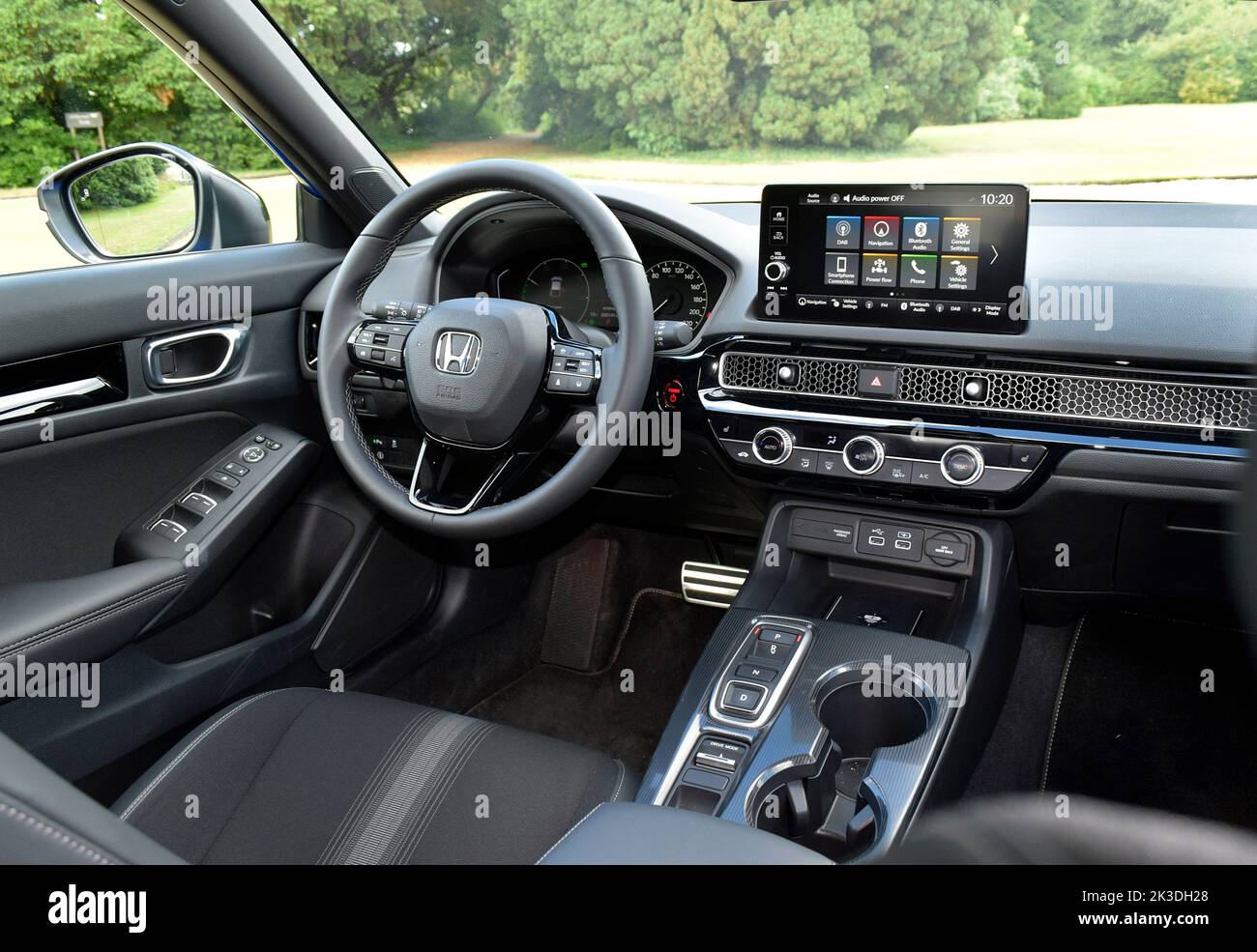 2022 Honda Civic híbrido eléctrico interior Foto de stock