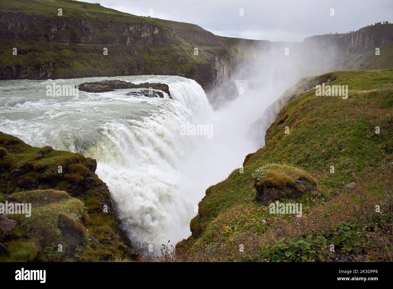 Gullfoss falls, Islandia Foto de stock