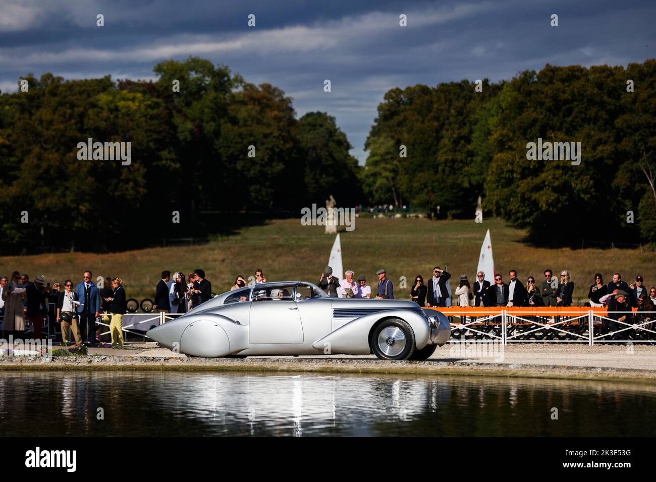 Lo mejor del espectáculo Hispano-Suiza H6C Dubonnet Xenia durante la 6th edición de la Chantilly Arts & Elegance - Richard Mille en el Domaine du Château de Chantilly, del 24 al 25 de septiembre de 2025, en Chantilly, Francia - Foto Antonin Vincent / DPPI Foto de stock