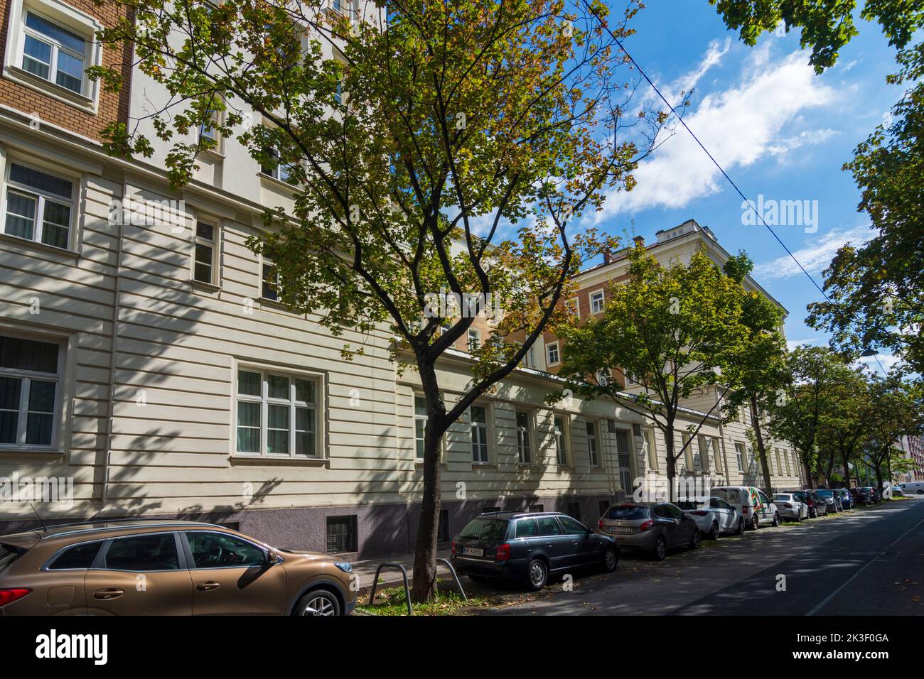 Viena, Viena: El antiguo dormitorio de Meldemannstraße, Adolf Hitler, que en aquel momento estaba desempleado y vivía de la venta de sus pinturas, vivía en el dormitorio Foto de stock