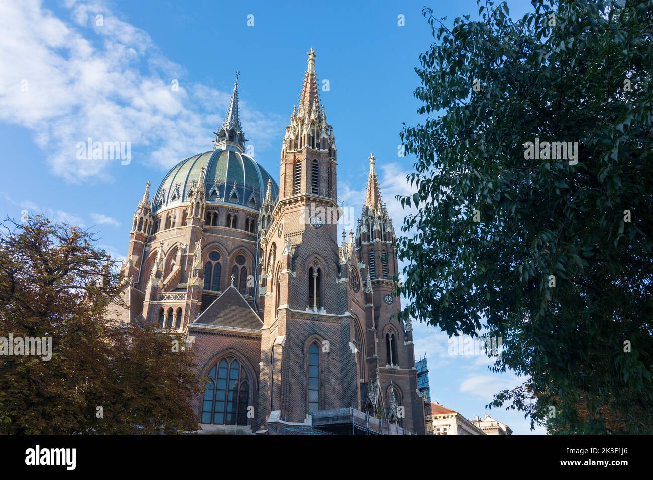 Wien, Viena: iglesia Maria vom Siege en 15. Rudolfsheim-Fünfhaus, Viena, Austria Foto de stock