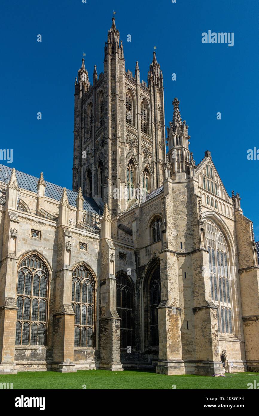Catedral de Canterbury, Bell Harry Tower, Canterbury, Kent, Inglaterra Foto de stock
