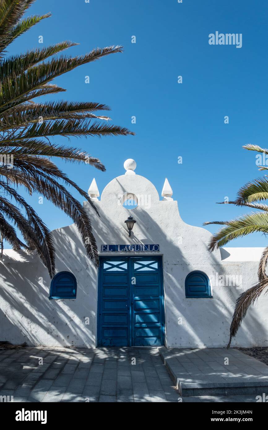 Arquitectura típica española en Tenerife, Islas Canarias. Foto de stock