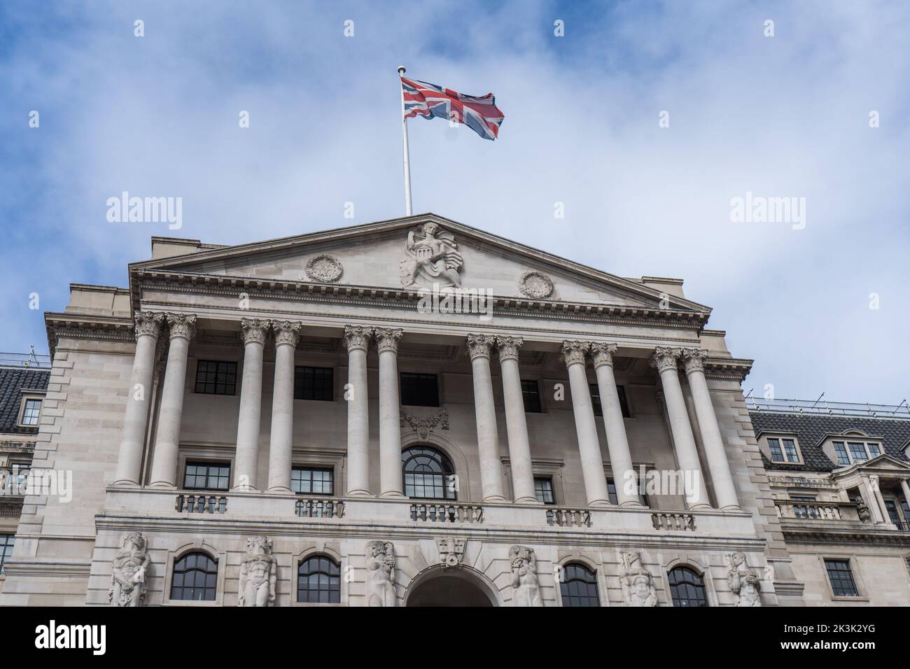 27 de septiembre de 2022: Banco de Inglaterra, Threadneedle Street, Londres, Reino Unido Foto de stock