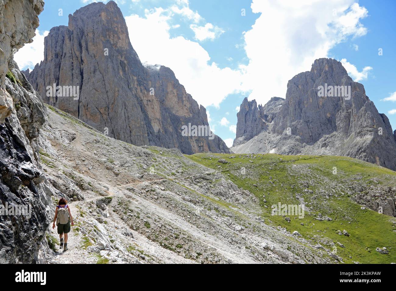 Dolomitas en los Alpes Europeos de la cadena montañosa llamada Pale di San Martino o Grupo Pala en Italia Foto de stock