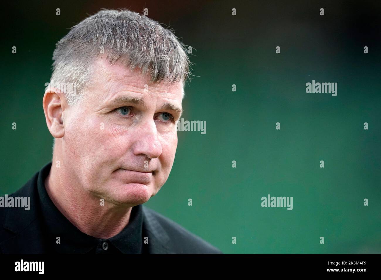 Stephen Kenny, entrenador principal de la República de Irlanda, antes del partido de la Liga de las Naciones de la UEFA en el estadio Aviva de Dublín, Irlanda. Fecha de la foto: Martes 27 de septiembre de 2022. Foto de stock