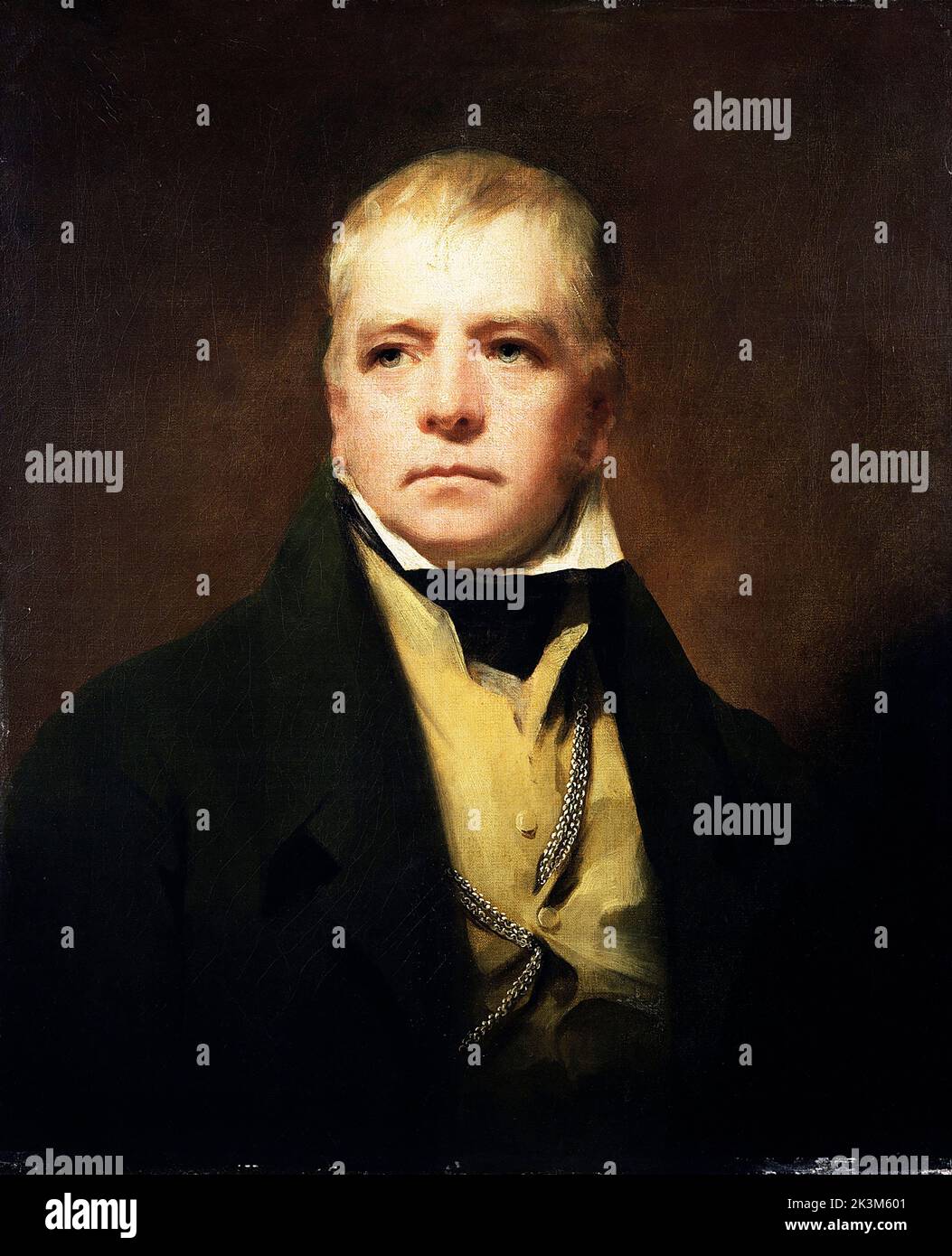 Walter Scott, Retrato - 1822 por Henry Raeburn Foto de stock