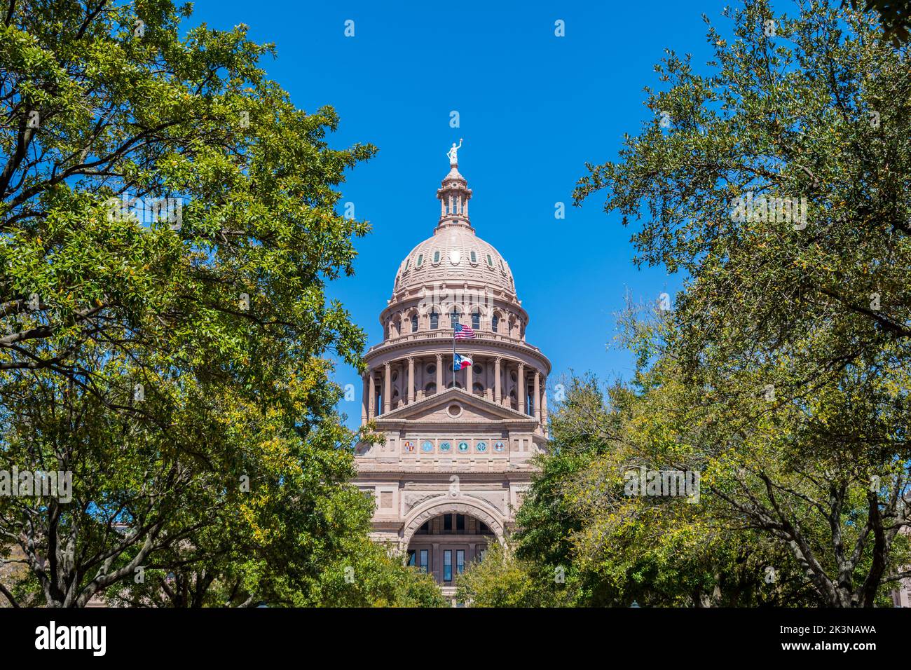 El centro de administración en Austin, Texas Foto de stock