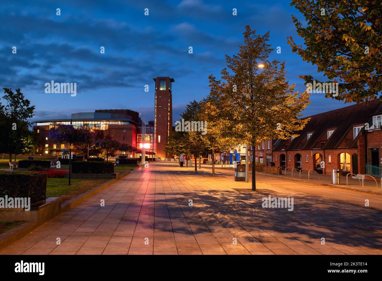 Amanecer de septiembre en Stratford upon Avon, Warwickshire, Inglaterra Foto de stock