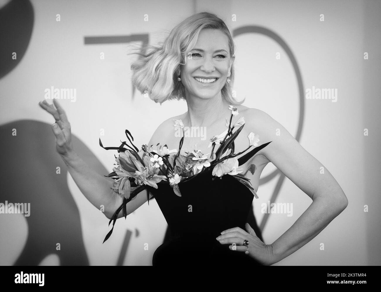 Venecia, Italia. 01st de Sep de 2022. Selección de fotografías en blanco y negro del Festival de Cine de Venecia 79th Cate Blanchett Crédito: Independent Photo Agency/Alamy Live News Foto de stock