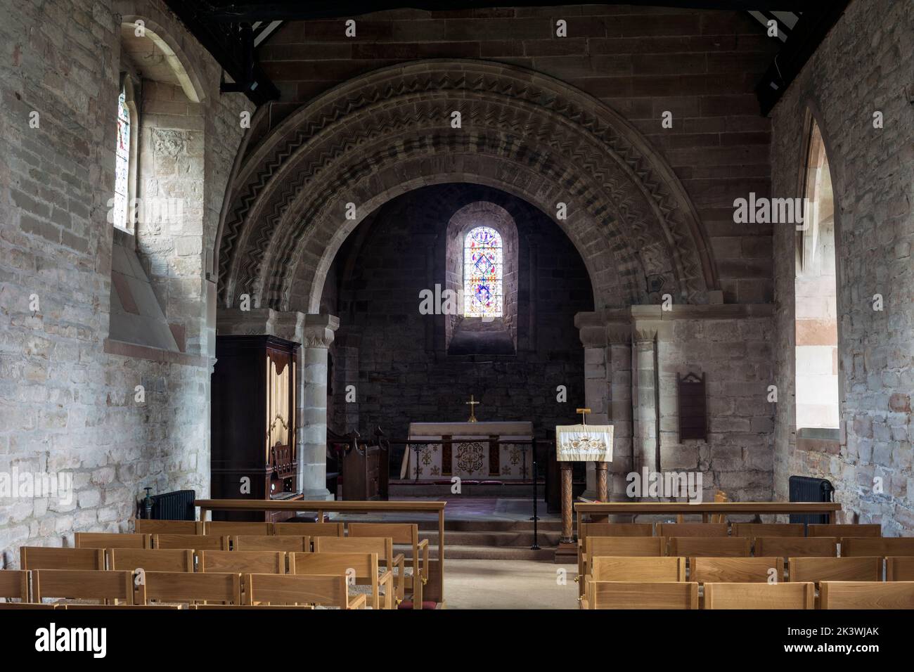 Iglesia de San Nicolás, Beaudesert, Henley-in-Arden, Warwickshire, Inglaterra, REINO UNIDO Foto de stock