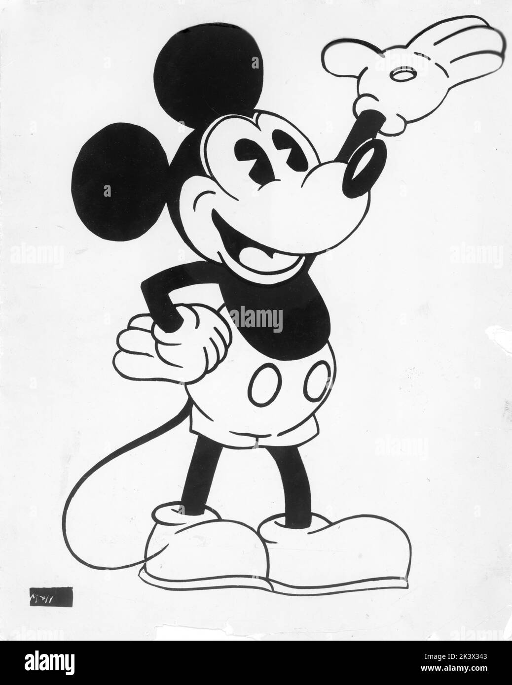 WALT DISNEY's MICKEY MOUSE (PieEyed) Publicidad circa 1930 para Walt