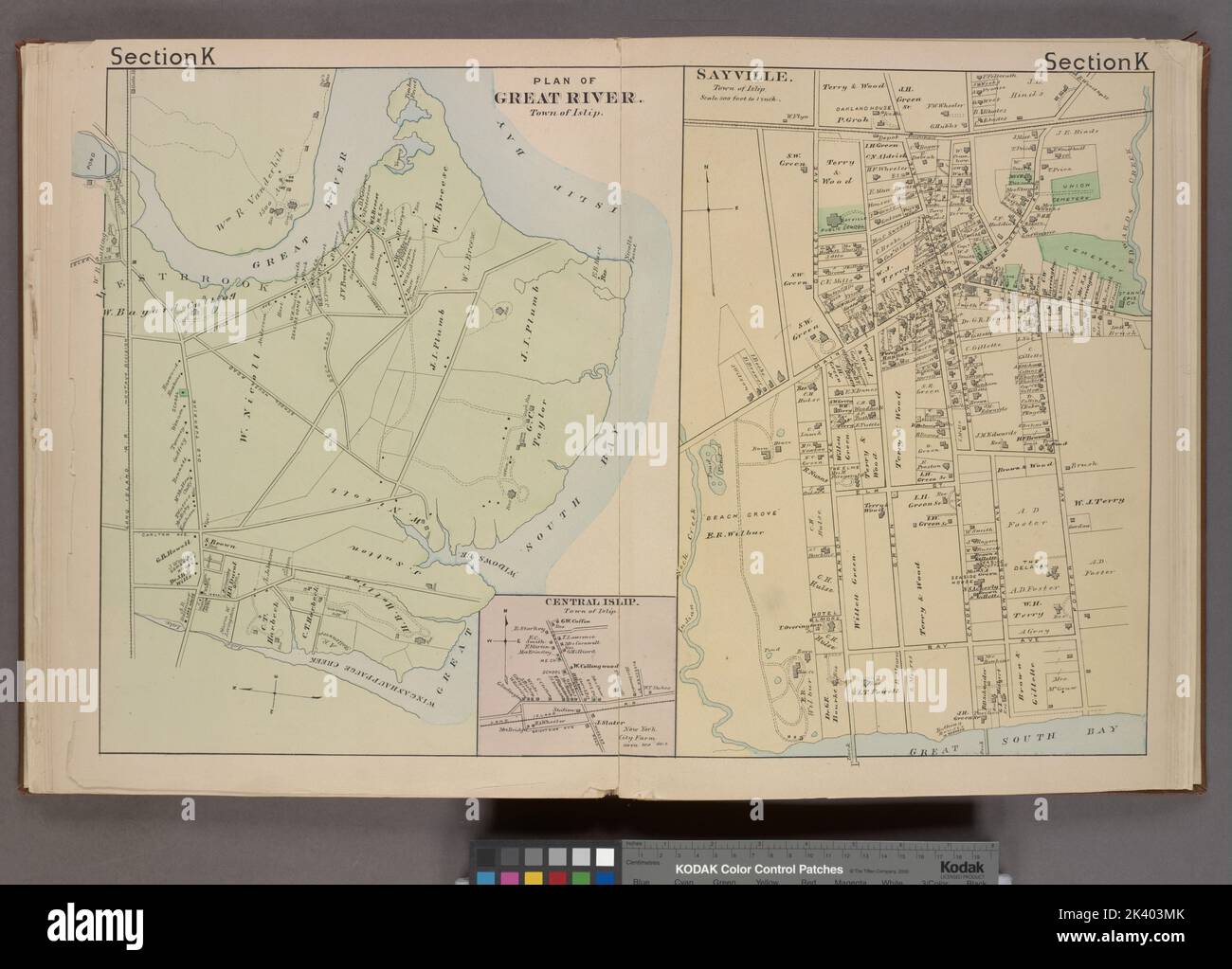 Mapa de central islip nueva york fotografías e imágenes de alta