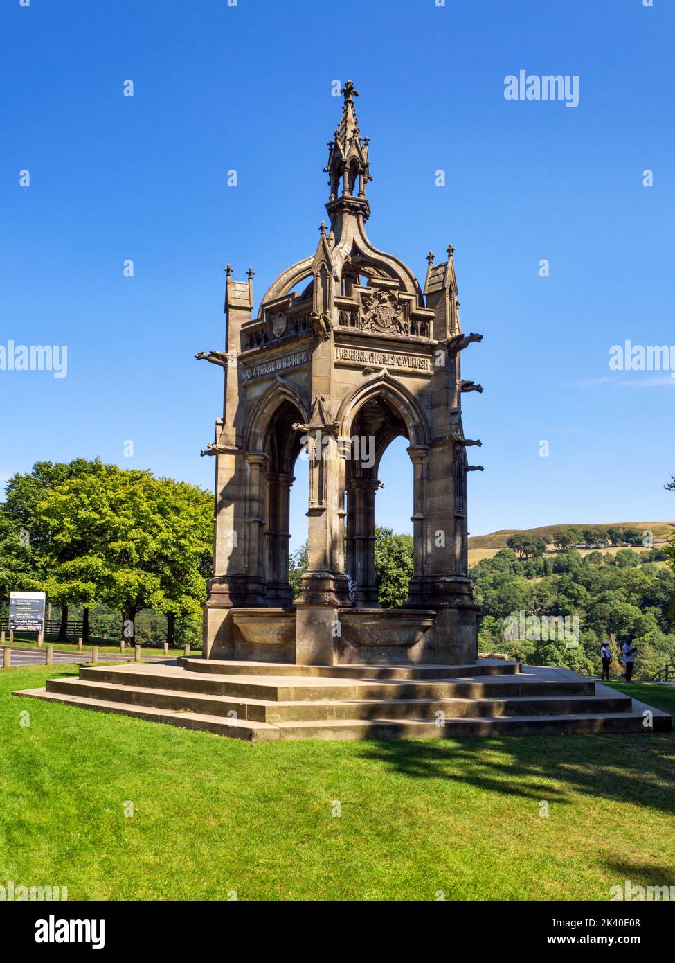 Fuente Cavendish Memorial en memoria de Frederick Charles Cavendish en Bolton Abbey Yorkshire Dales North Yorkshire England Foto de stock