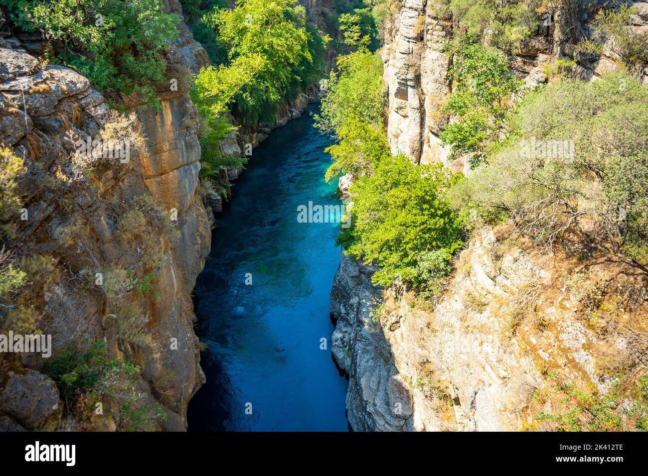 Parque Nacional del Cañón Koprulu en Manavgat de Antalya. Foto de stock