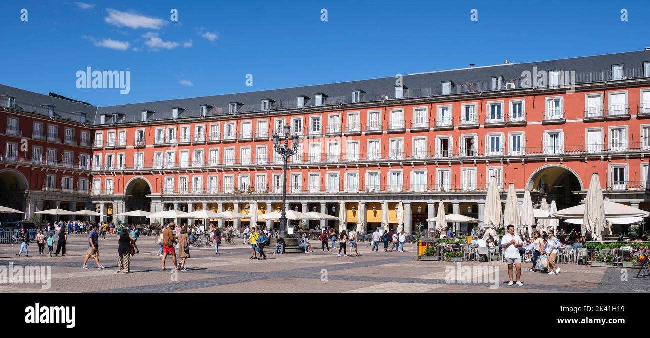 España, Madrid. Plaza Mayor. Foto de stock