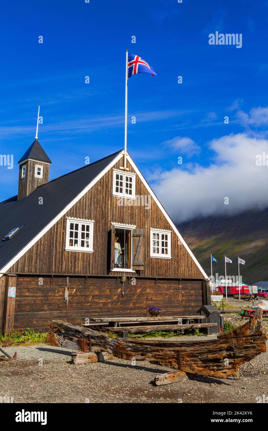 Westfjords Maritime & Heritage Museum, Isafjordur, Islandia, Europa Foto de stock