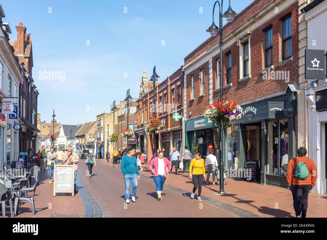 Market Place, Ely, Cambridgeshire, Inglaterra, Reino Unido Foto de stock
