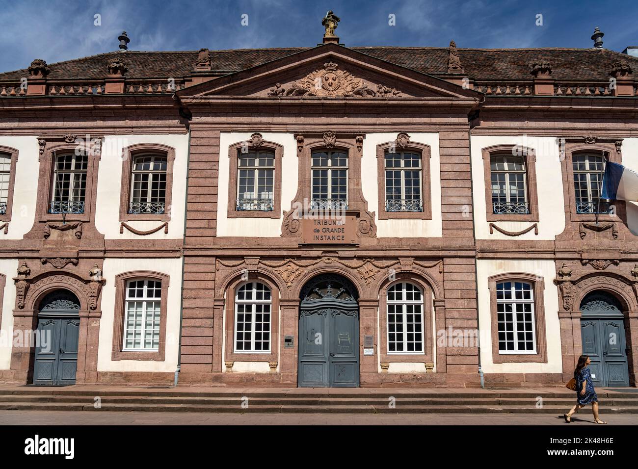 Tribunal de Grande Instance en Colmar, Elsass, Frankreich | Tribunal de Grande Instance en Colmar, Alsacia, Francia Foto de stock