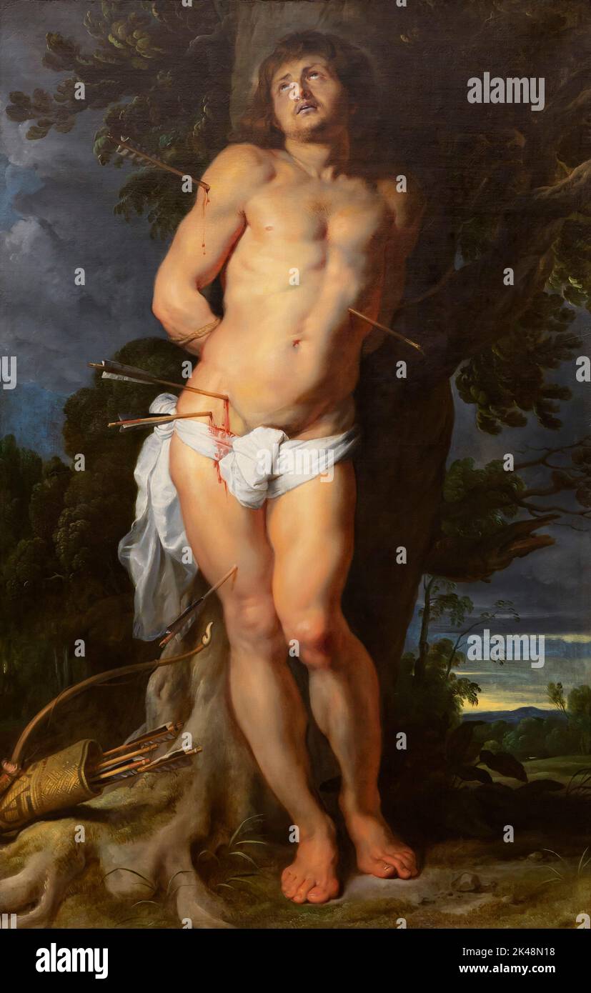 San Sebastián, Peter Paul Rubens, alrededor de 1618, Gemaldegalerie, Berlín, Alemania, Europa Foto de stock